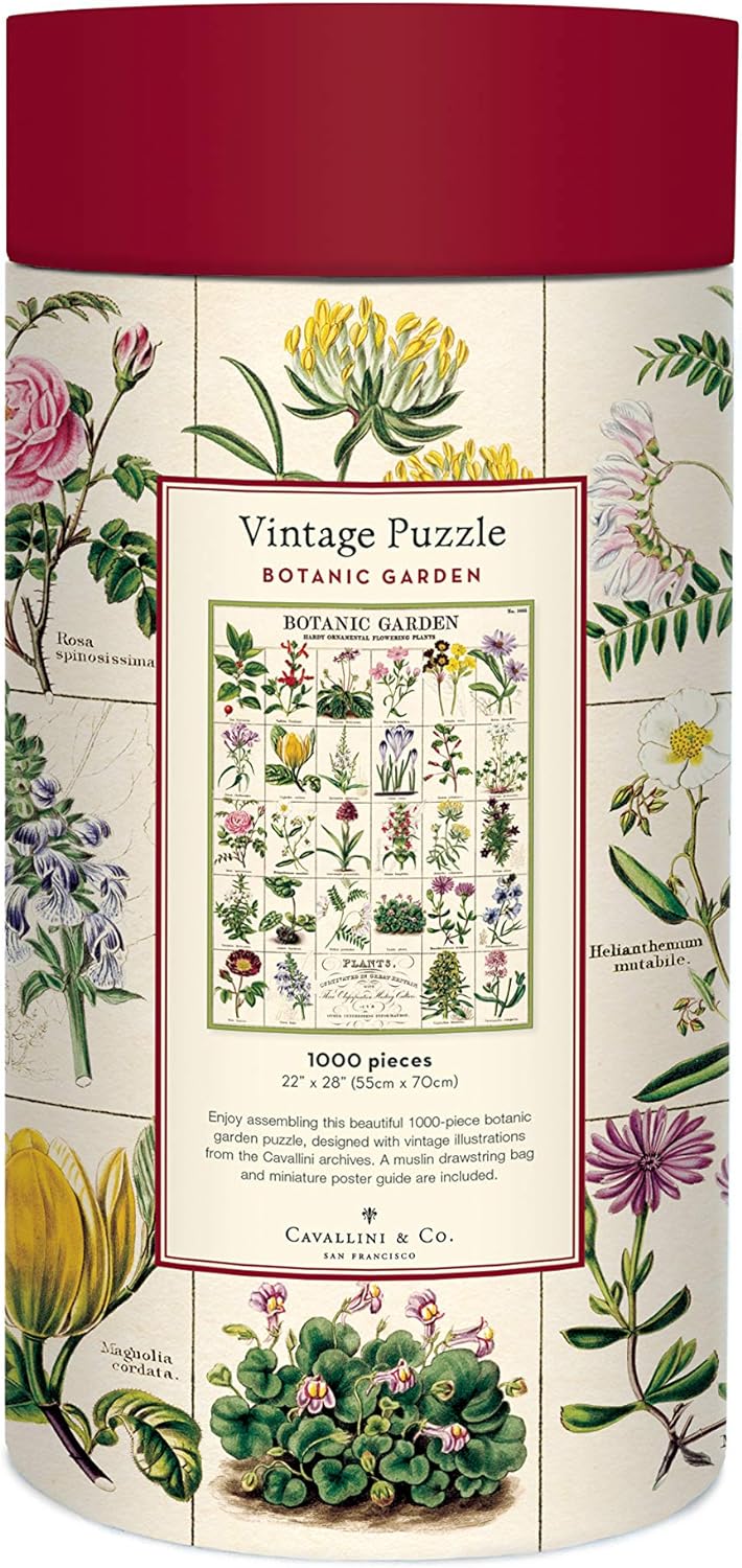 Cavallini Papers & Co. PZL/BOTGRD Botanic Garden 1000 Teile Puzzle, Mehrfarbig/Meereswellen (Ocean T