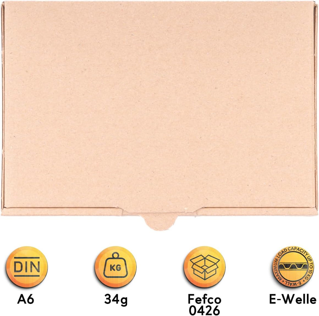 500 x Maxibriefkartons 160 x 110 x 50 mm Braun - Marken-Qualität von OfficeKing®