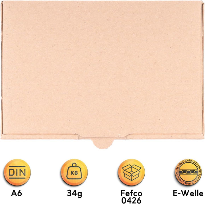 500 x Maxibriefkartons 160 x 110 x 50 mm Braun - Marken-Qualität von OfficeKing®