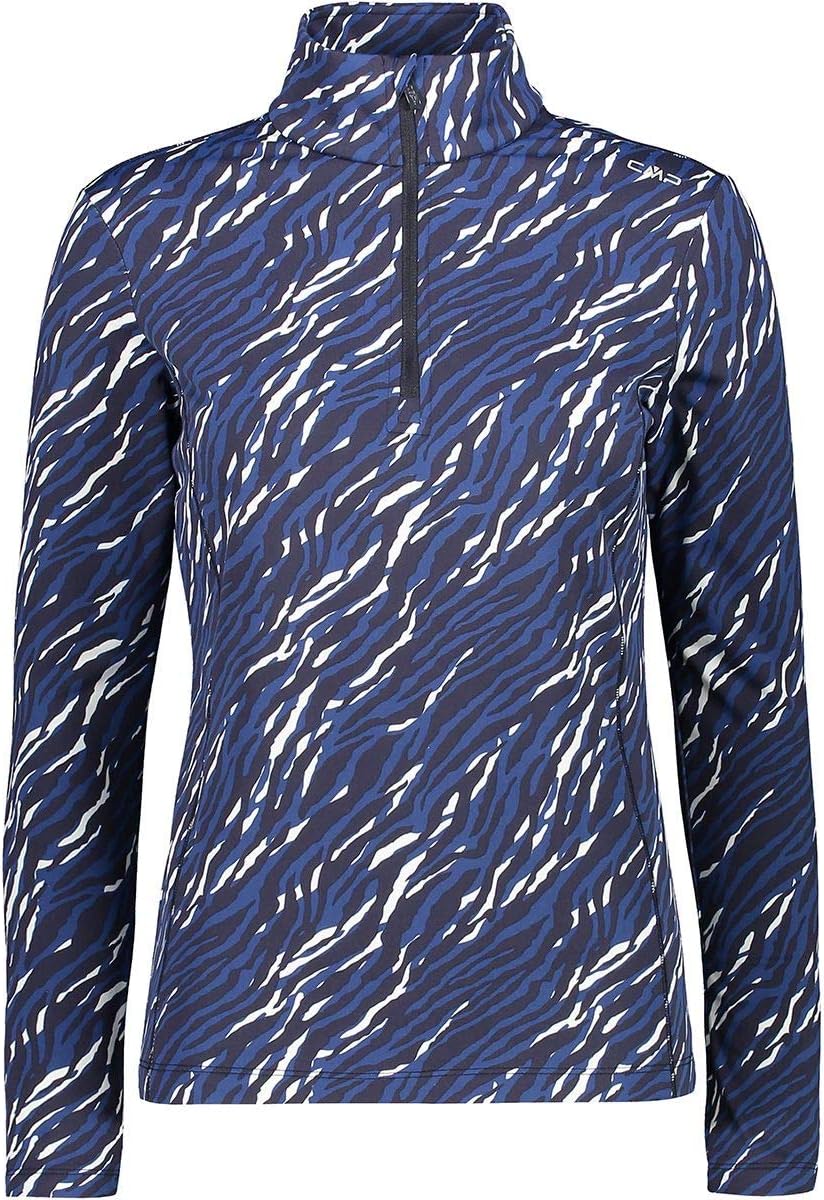 CMP Damen Softech-Pullover für Damen Long Sleeve Shirt 38 B. Blau-blaue Tinte, 38 B. Blau-blaue Tint