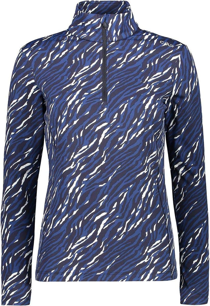 CMP Damen Softech-Pullover für Damen Long Sleeve Shirt 38 B. Blau-blaue Tinte, 38 B. Blau-blaue Tint