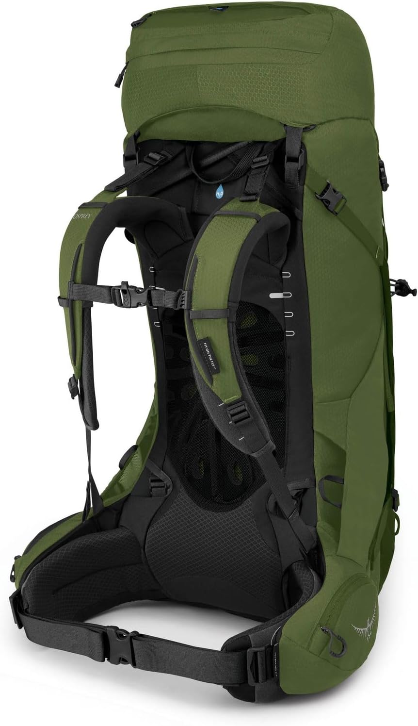 Osprey Aether 55 Trekkingrucksack für Männer Garlic Mustard Green S-M, Garlic Mustard Green S-M