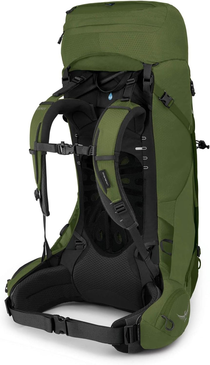 Osprey Aether 55 Trekkingrucksack für Männer Garlic Mustard Green S-M, Garlic Mustard Green S-M