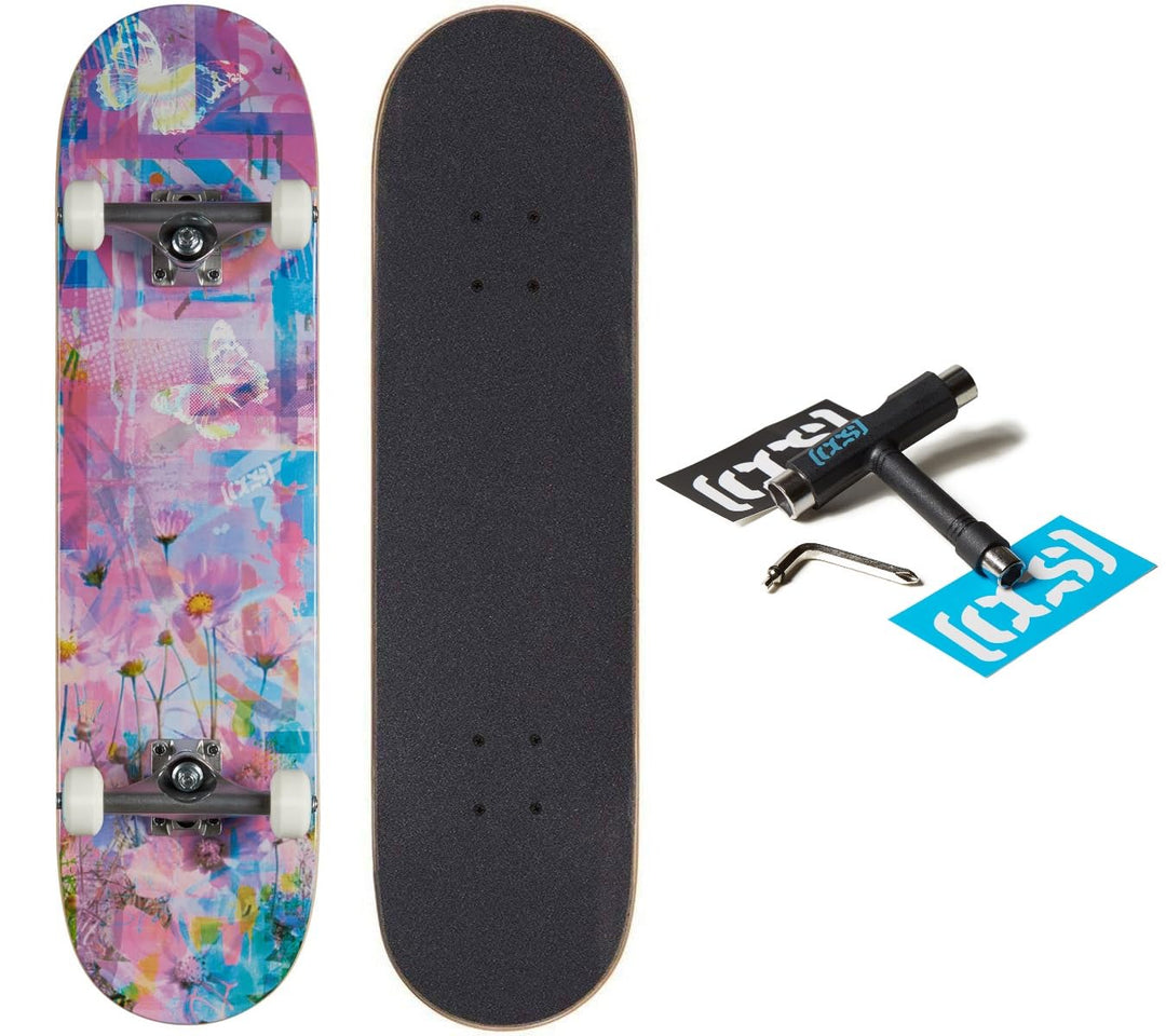 [CCS] Komplettes Skateboard, Ahornholz, professionelle Qualität, komplett montiert mit Skating-Werkz