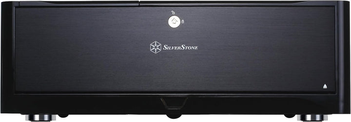 SilverStone SST-GD06B - Grandia HTPC Micro ATX Desktop Gehäuse mit hochleistungsfähigem und geräusch