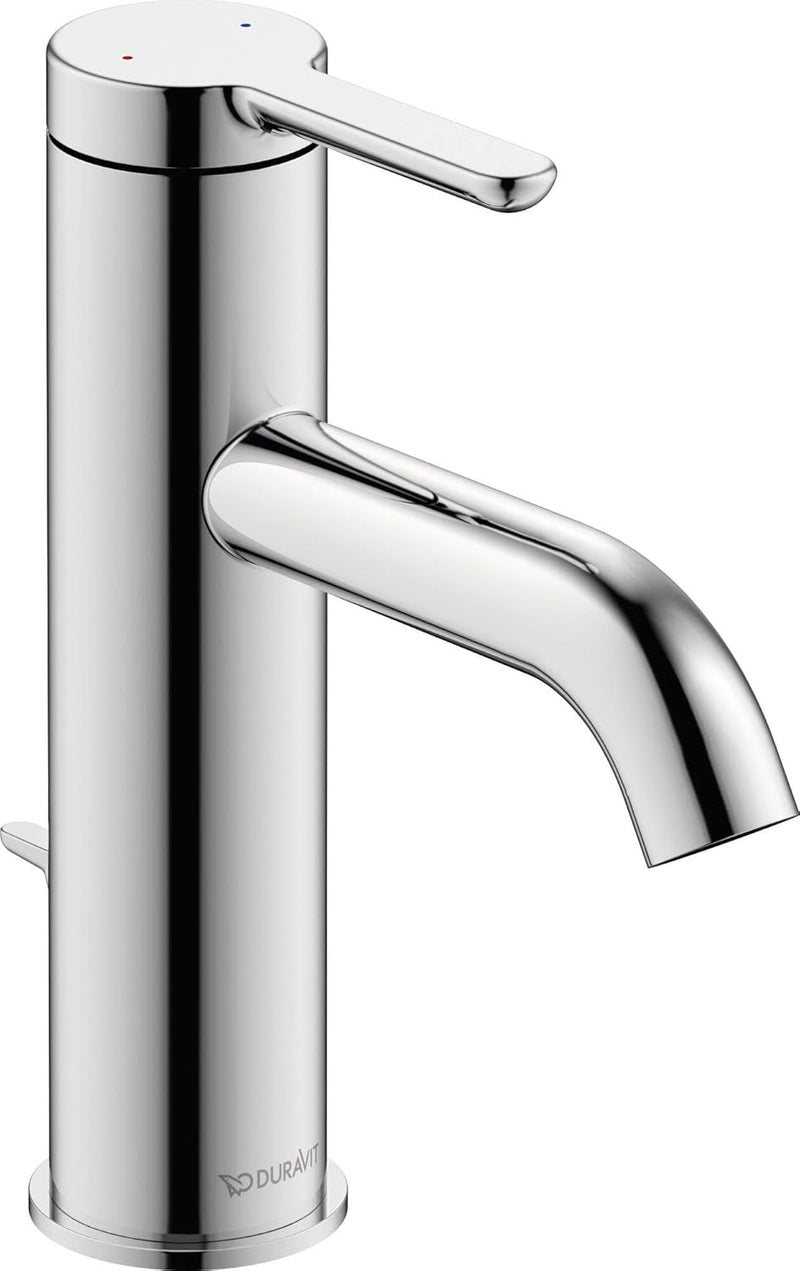 Duravit C11020 C.1 Waschtischarmatur, Grösse M (Auslauf Höhe 86 mm). Wasserhahn Bad mit Zugstangen-A