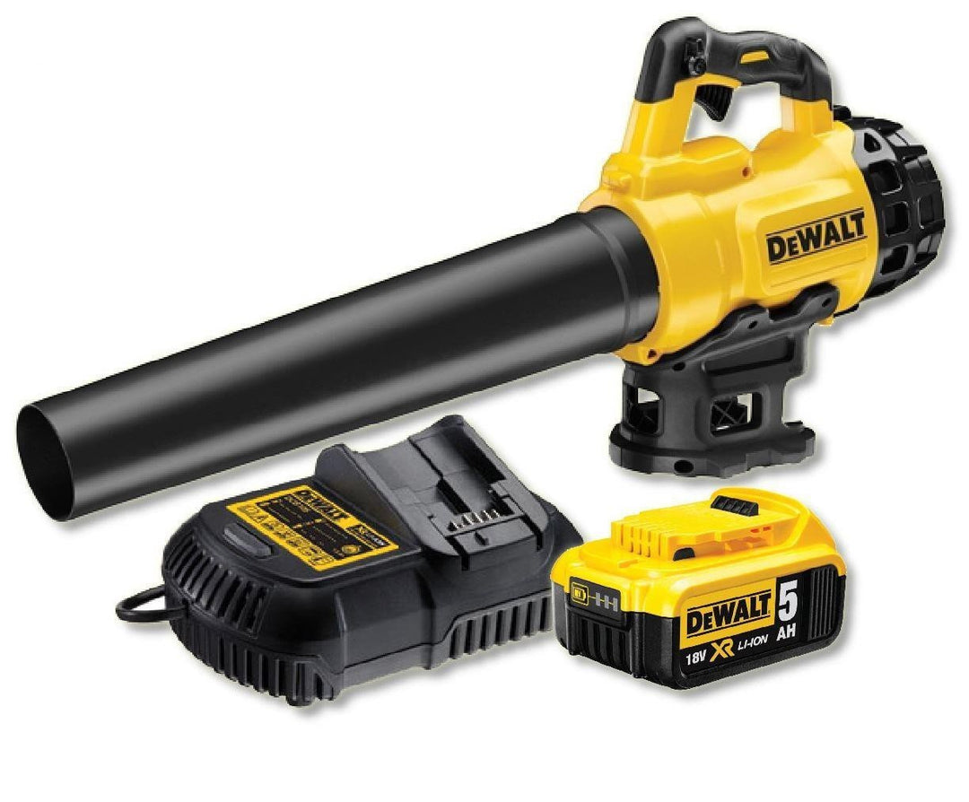 Dewalt Akk-Gebläse/Laubbläser (18 V, 5.0 Ah bürstenlos, 145 km/h Luftgeschwindigkeit, geräuscharmes