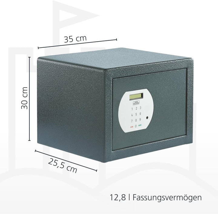 Burg-WÄCHTER Möbeltresor mit elektronischem Zahlenschloss, Inkl. Fachboden, Zur Wand- und Bodenbefes