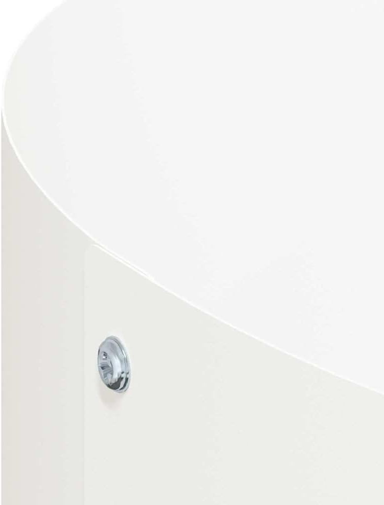 vidaXL Pflanzenring 5 pcs Weiss 120 x 120 x 20 cm Kaltgewalzter Stahl, Moderner runder Metall-Pflanz