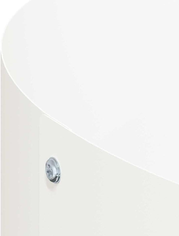 vidaXL Pflanzenring 5 pcs Weiss 120 x 120 x 20 cm Kaltgewalzter Stahl, Moderner runder Metall-Pflanz