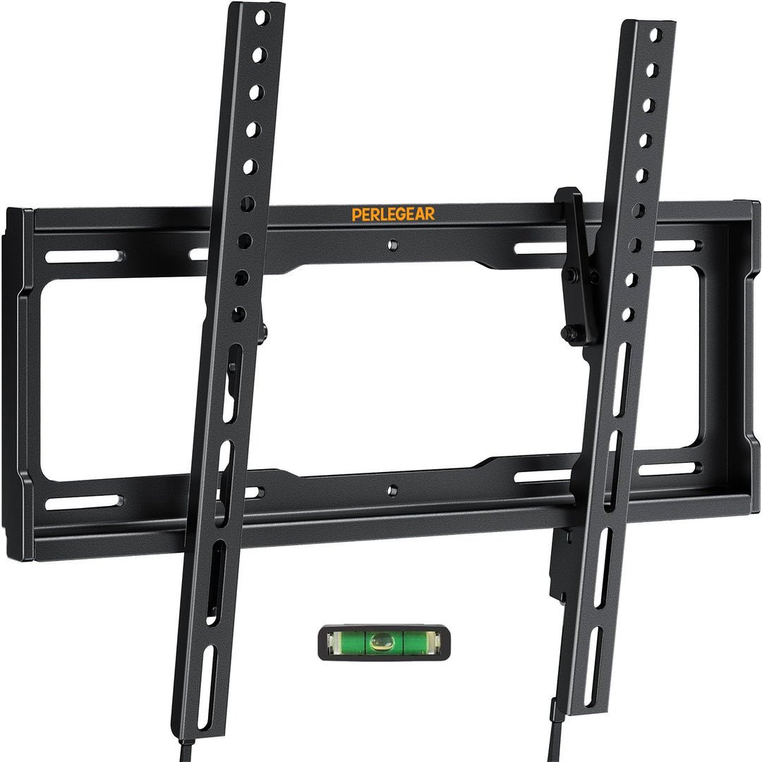 Perlegear TV-Wandhalterung, neigbar, für LED, LCD, OLED, Flachbildfernseher von 26 bis 65 Zoll, VESA