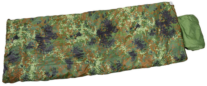 MFH Israel. Pilotenschlafsack, 2-lagige Füllung flecktarn, flecktarn