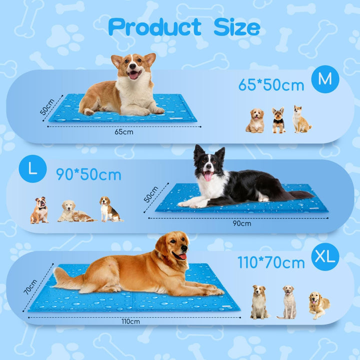 Nobleza Kühlmatte Hund, Kühldecke für Hunde Katze, Kühlkissen mit Ungiftiges Gel, Hundekühlmatte Sel
