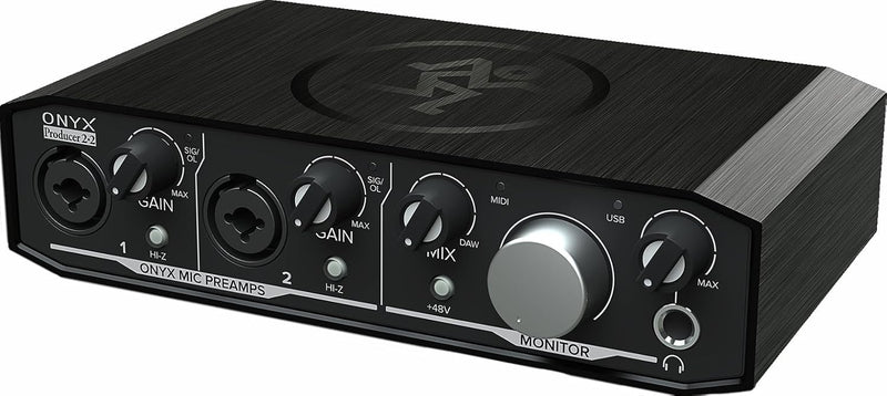 Mackie Audio-Schnittstelle, Onyx Producer 2X2 USB-Audio-Interface mit MIDI (Onyx Producer 2-2), Schw