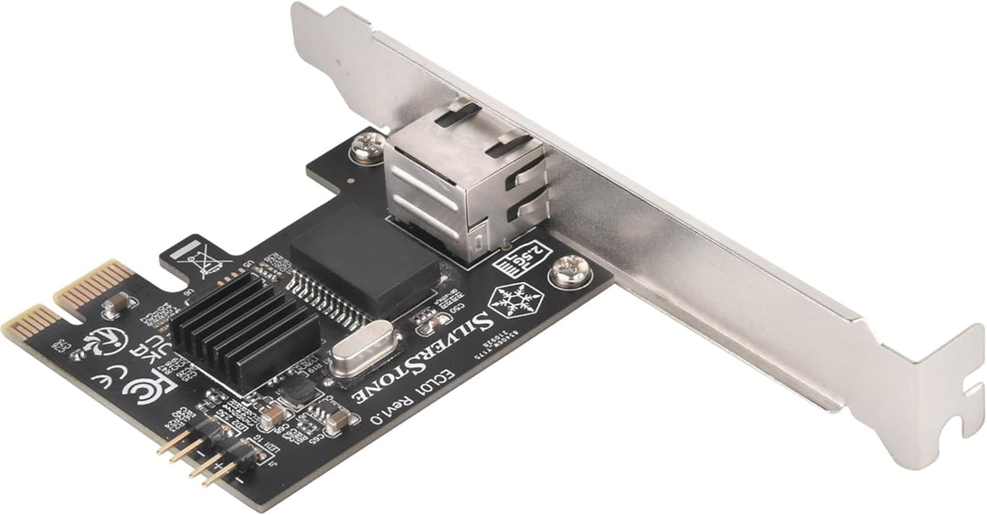 SilverStone Technology SST-ECL01 - RJ45-PCIe-Netzwerkschnittstellenkarte für 2, 5 Gbps