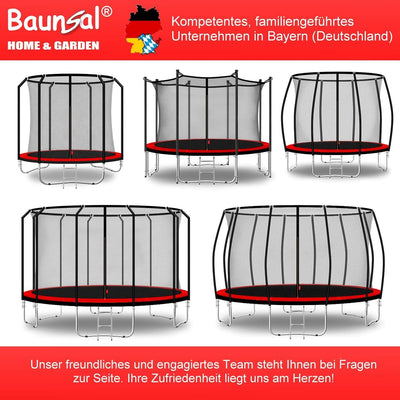 Baunsal® Trampolin Randabdeckung Ø 183 244 250 275 300 305 335 366 370 396 400 427 430 457 460 487 4