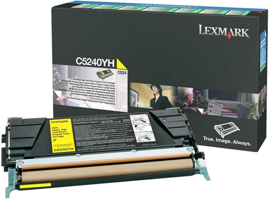 Lexmark C5240YH C524 Tonerkartusche 5.000 Seiten Return program, gelb, Gelb