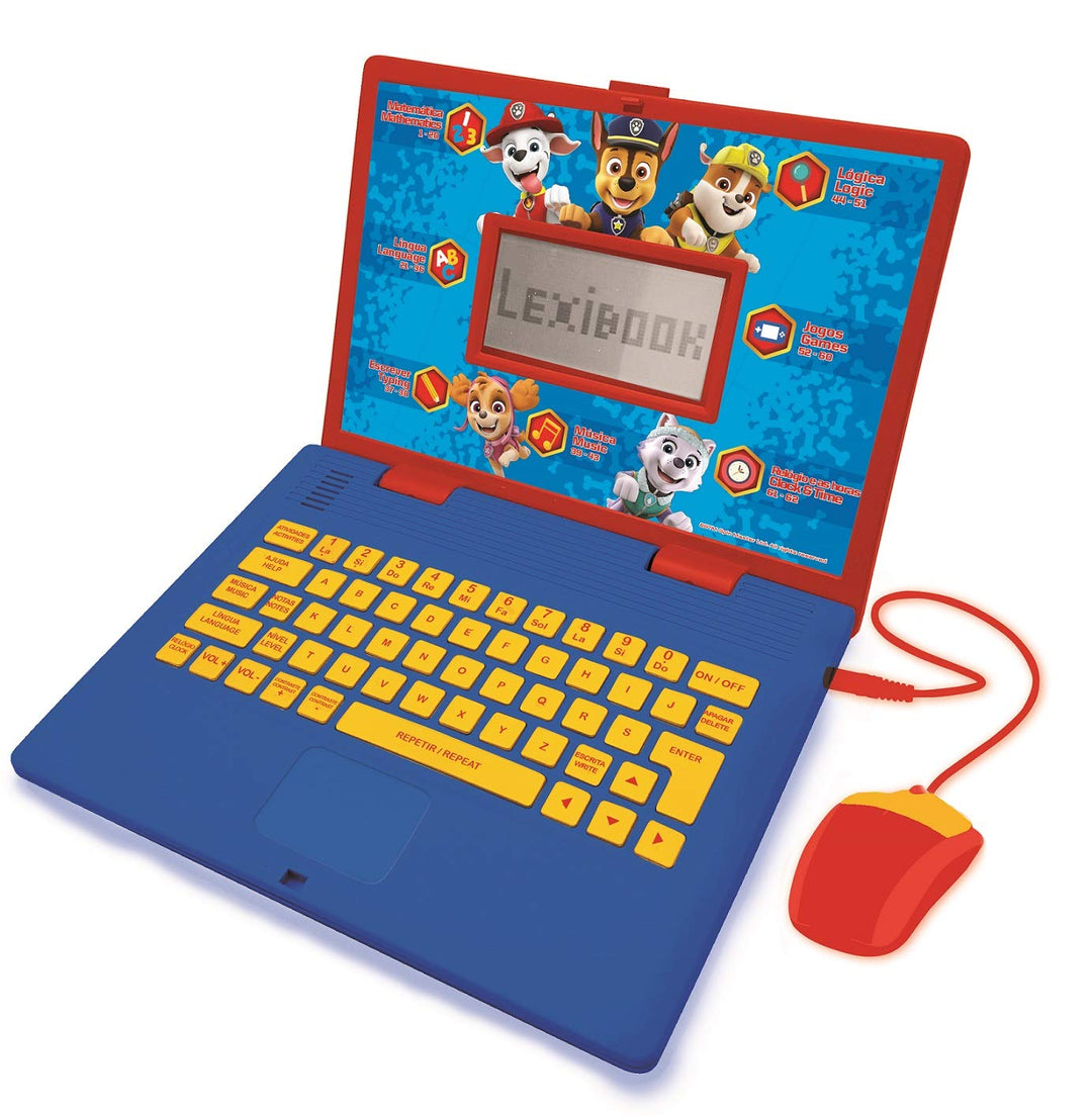 Lexibook JC598PAi4 Paw Patrol-Lern- und zweisprachiger Laptop Portugiesisch/Englisch Spielzeug für K