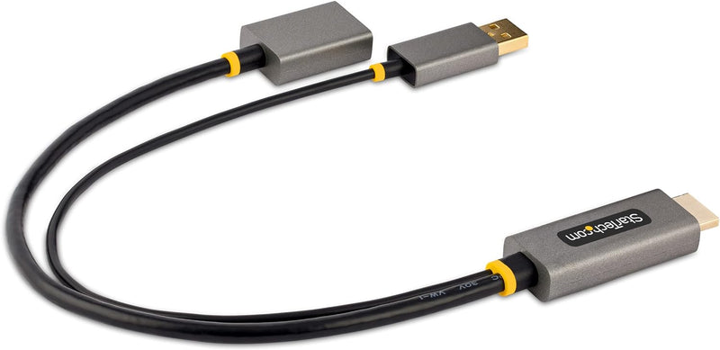 StarTech 30 cm HDMI auf DisplayPort Adapter/Kabel, Aktiver 4K 60Hz HDMI 2.0 auf DP 1.2 Konverter, HD