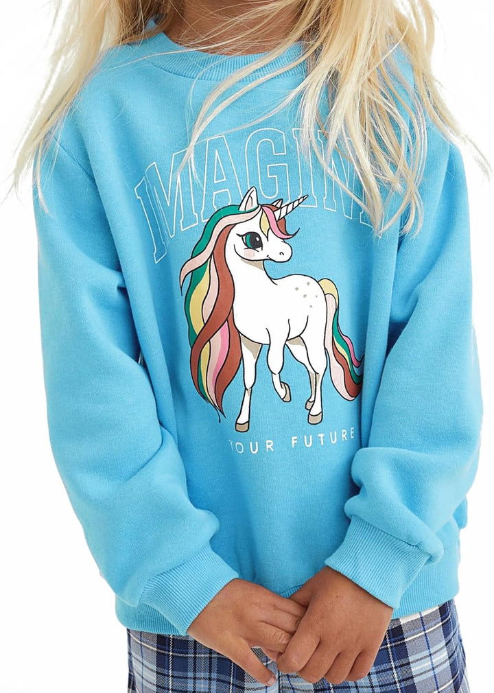 Codkkre Sweatshirt Mädchen Pullover für Kinder Süss Cartoon Sweater Mädchen Langarmshirts aus Baumwo