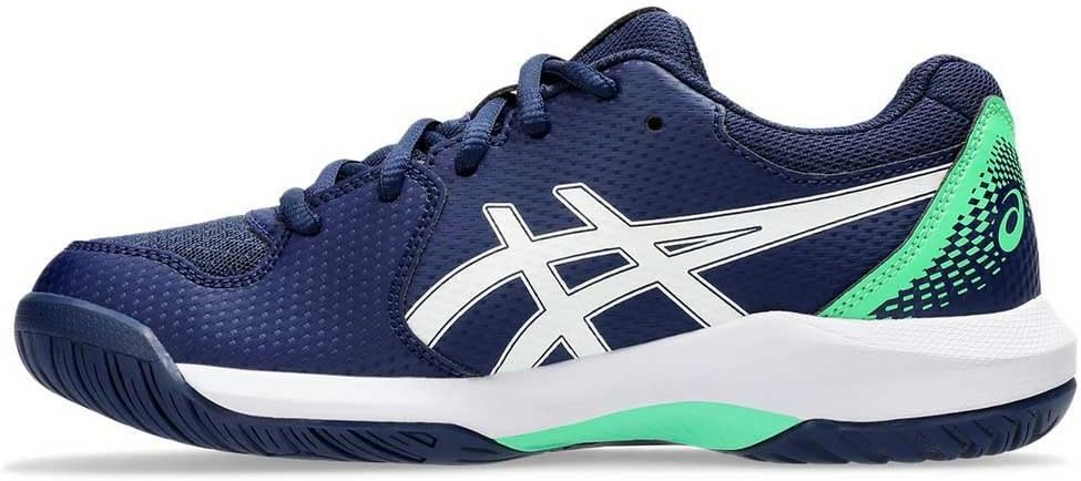 ASICS Jungen Gel-Dedicate 8 Padel Gs Sneaker 32.5 EU Black Tuna Blue, 32.5 EU Black Tuna Blue