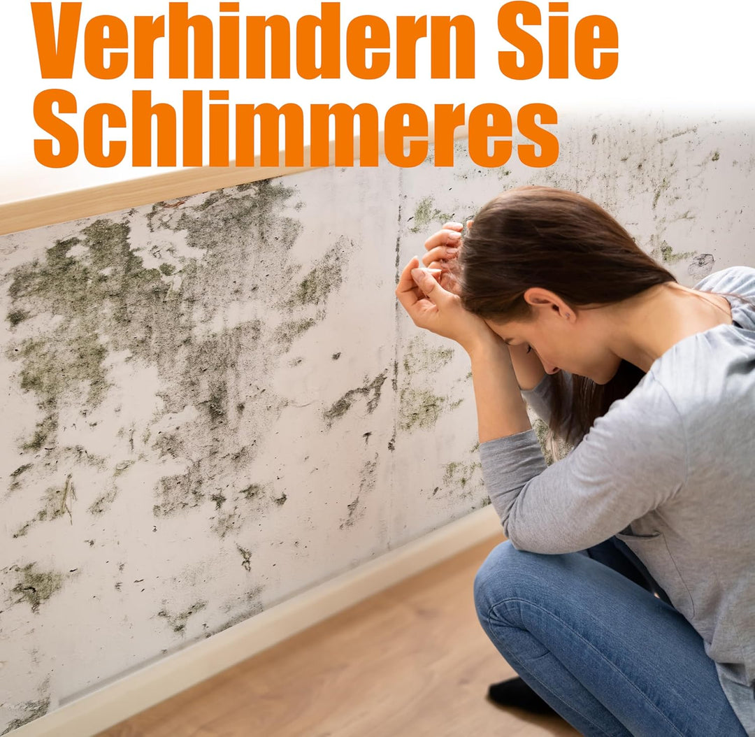 BigDean 2 Stück Luftentfeuchter + 4x 1,2kg Luftentfeuchtergranulat Nachfüllpack – Feuchtigkeits-Stop