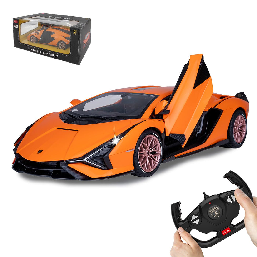 JAMARA 403127 - Lamborghini Sián FKP 37 2,4 GHz 1:14 Tür manuell - RC Auto, offiziell lizenziert, bi