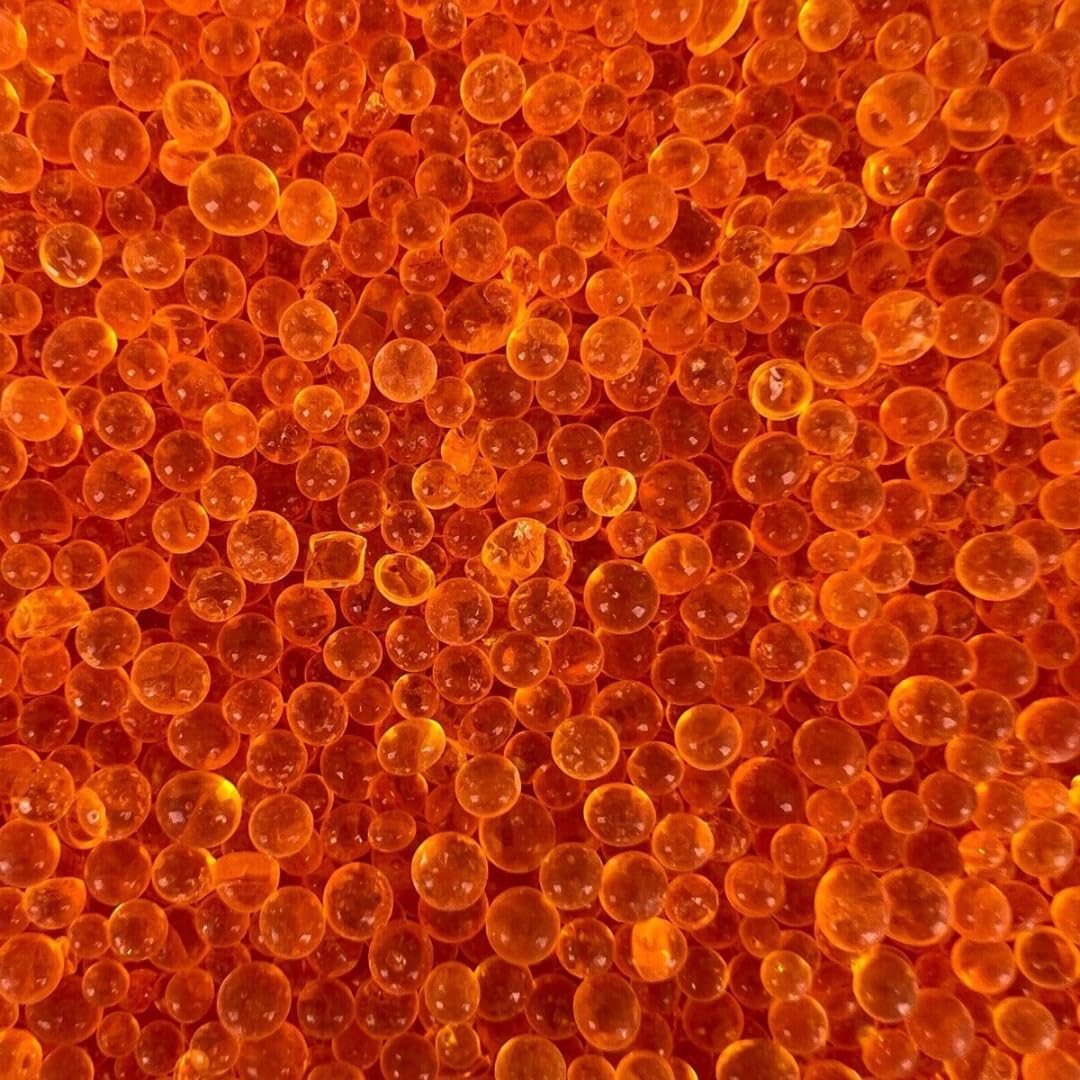2 kg Silica Gel Orange Trockenmittel Indikator regenerierbar Entfeuchter (2 KG) 2 kg (1er Pack), 2 k
