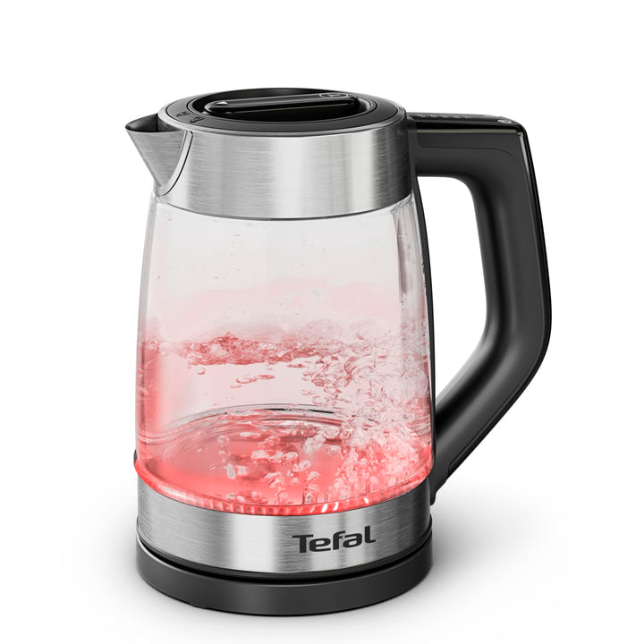 Tefal Express elektrischer Wasserkocher, 1,7 Liter, Griffsteuerung, 5 Temperaturstufen, Farbanzeige,