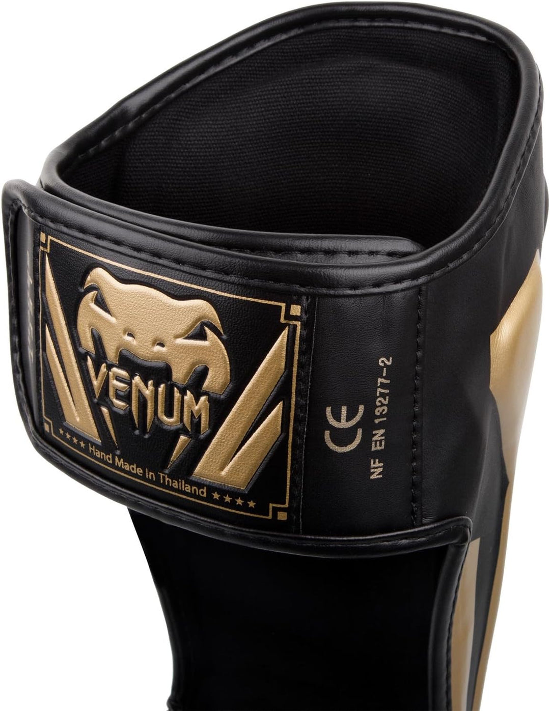 Venum Elite Boxen Schienbeinschutz L Schwarz / Gold, L Schwarz / Gold