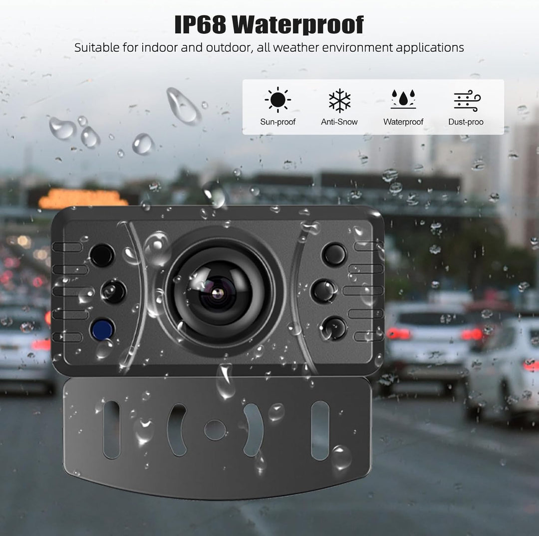 CAMECHO Rückfahrkamera Kabellos IP68 Wasserdicht Nachtsicht Weitwinkel Kamera mit 4.3 Zoll TN Bildsc
