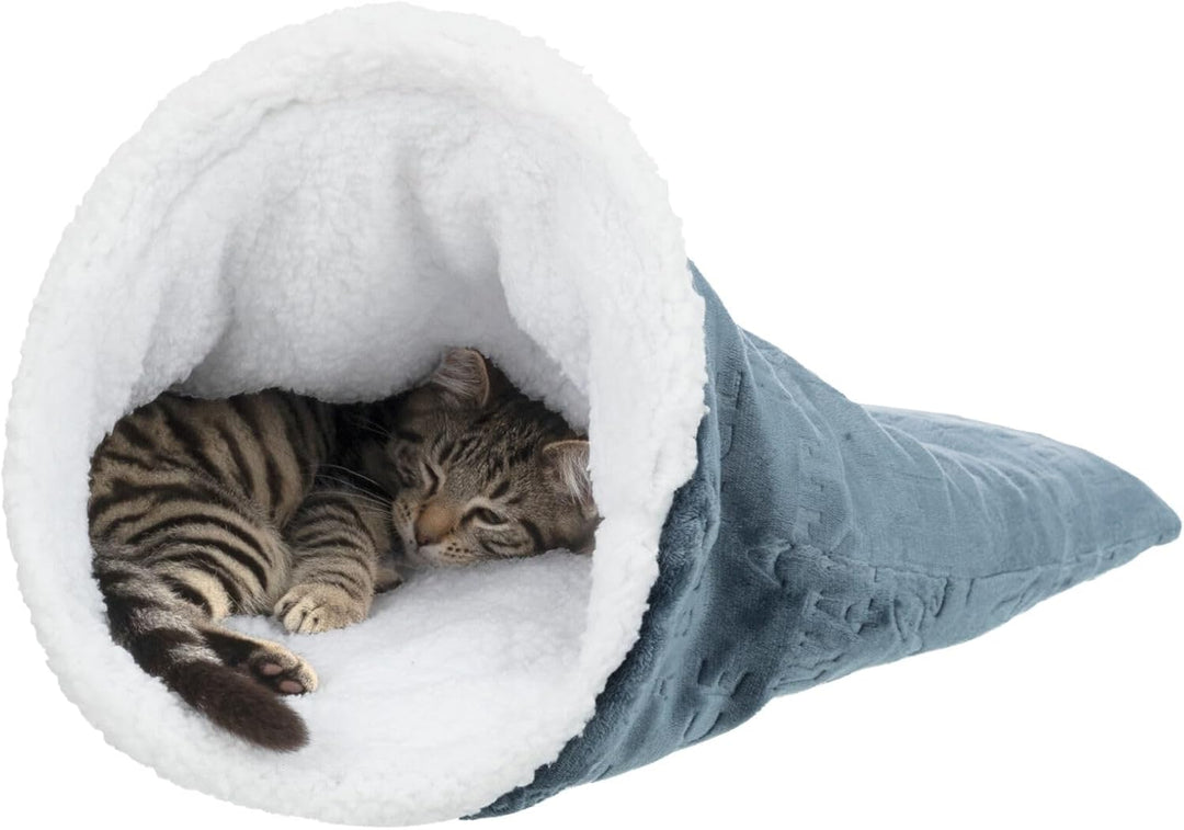 TRIXIE 36391 Kuschelsack Paul, ø 40 × 60 cm, blau/weiss