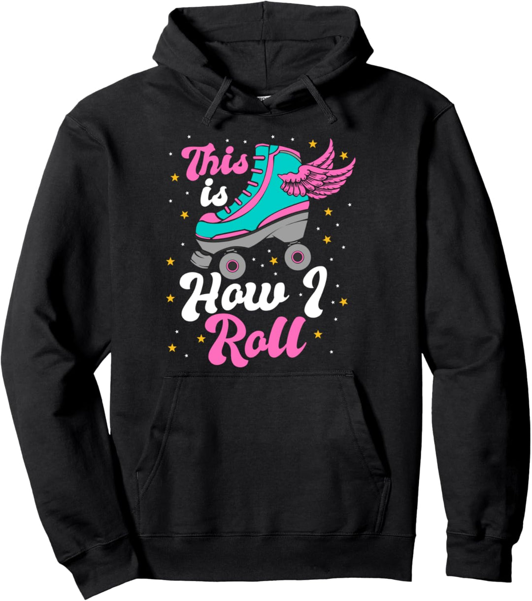 Roller Girls, Skating Motiv, Rollschuh, Roller Skates Pullover Hoodie
