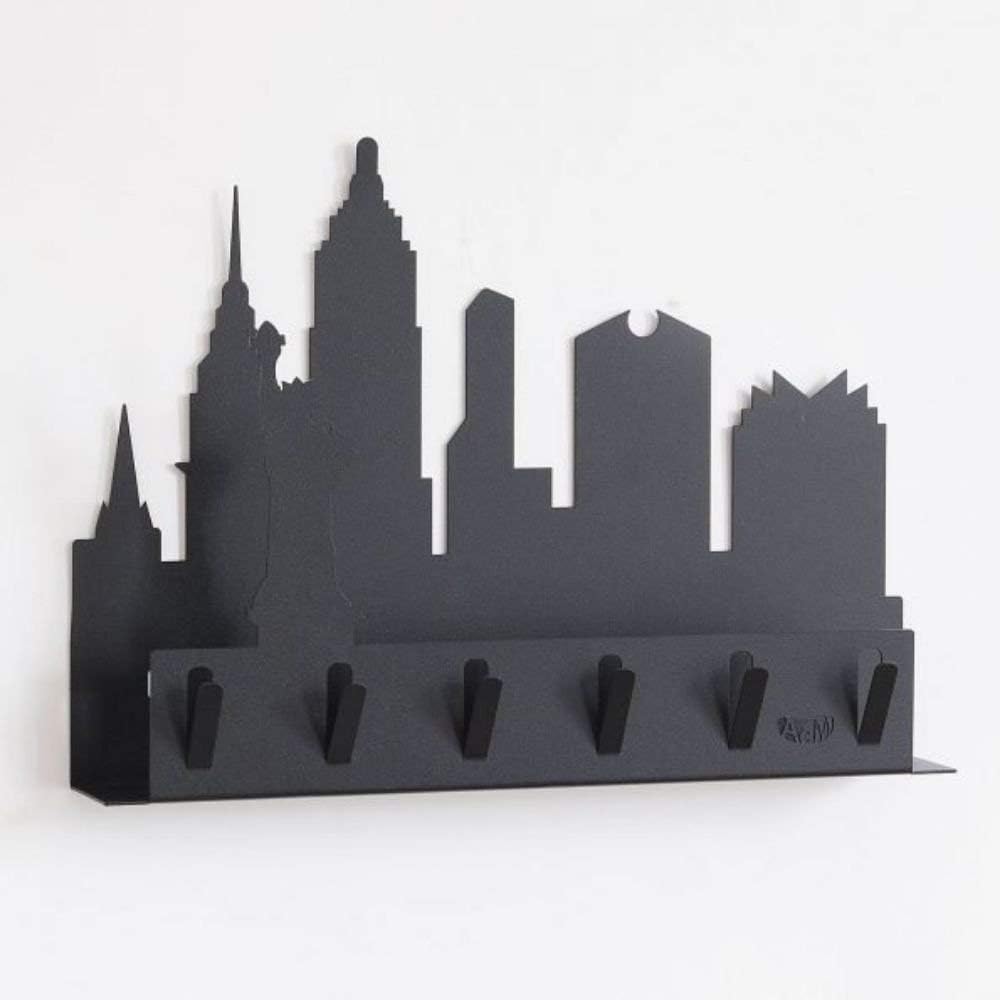 ARTI E MESTIERI New York Wandschlüsselhalter Schwartz