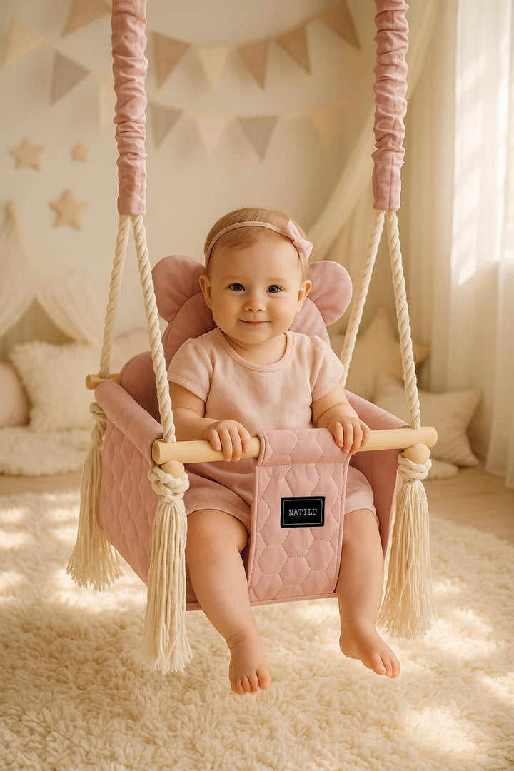Babyschaukel Set Indoor Outdoor | Miss Bear | Schaukel | Kinderschaukel | Kindergartenschaukel | Kle