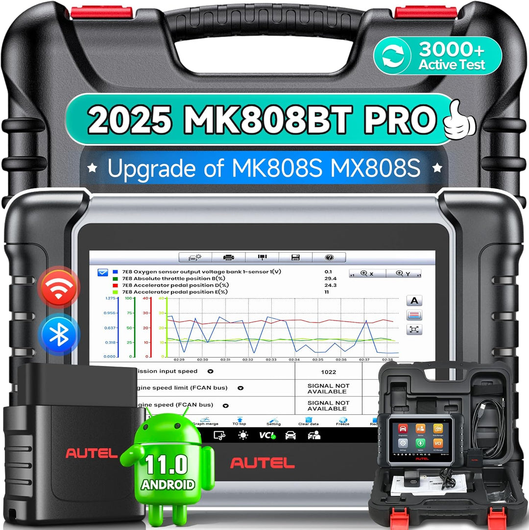 Autel MaxiCOM MK808BT PRO OBD2 Diagnosegerät: 2024 Voll Bidirektionale Aktiver Test, Android 11, 4G+
