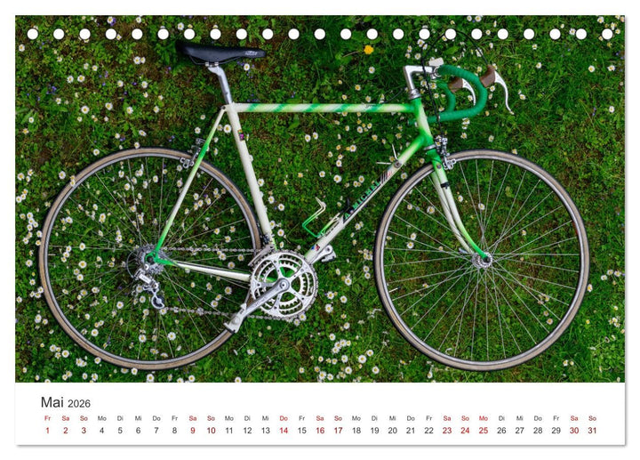 Stahlrenner - Rennrad-Klassiker aus Europa (Tischkalender 2026 DIN A5 quer), CALVENDO Monatskalender