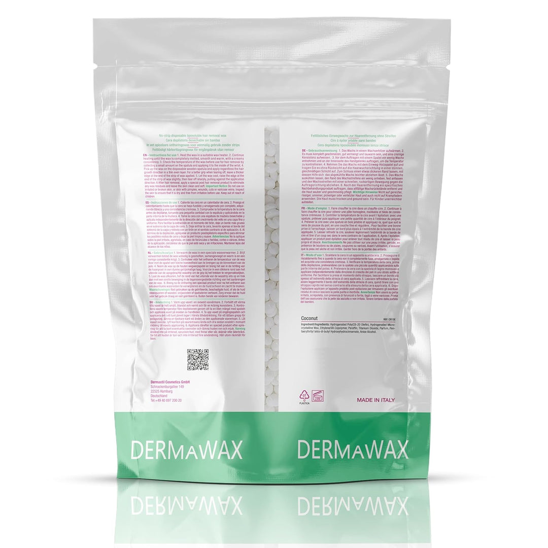 Dermawax Kokosnuss Multidirektional Enthaarungswachs zur Haarentfernung Gesicht Augenbrauen Intim Bi