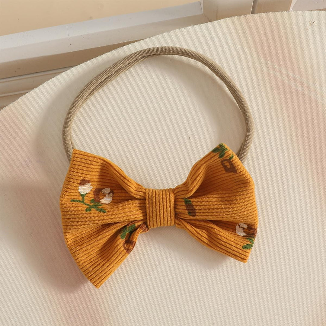 Kleinkind Baby Mädchen Sommerkleidung Rippstrick-Tops Trägerhosen mit Blumenmuster und Stirnband 3-6