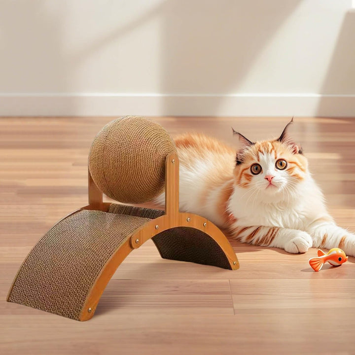 Generisch Kratzbrett für Katzen Wellpappe Sisal-Kratzbaum mit Stabiler Karton-Kratzbaum für Wohnungs