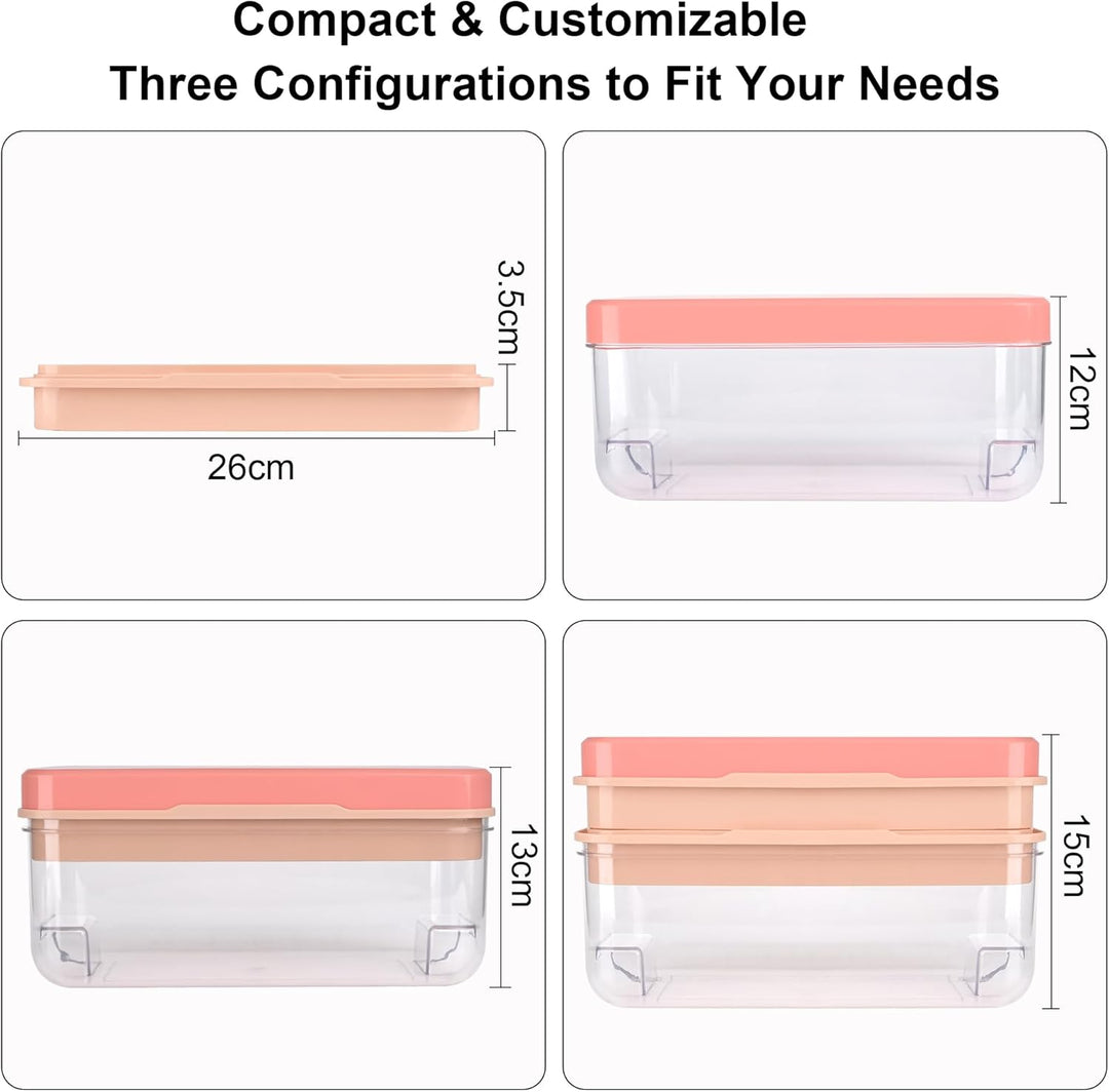 Eiswürfelform mit Deckel und Behälter, BPA-freier Eiswürfelbereiter für Gefrierschrank – 64 Würfel s