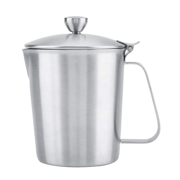 Praktische verspiegelte Edelstahl Milchkannen Kaffeetassen mit extra breitem Griff Bequemer Espresso