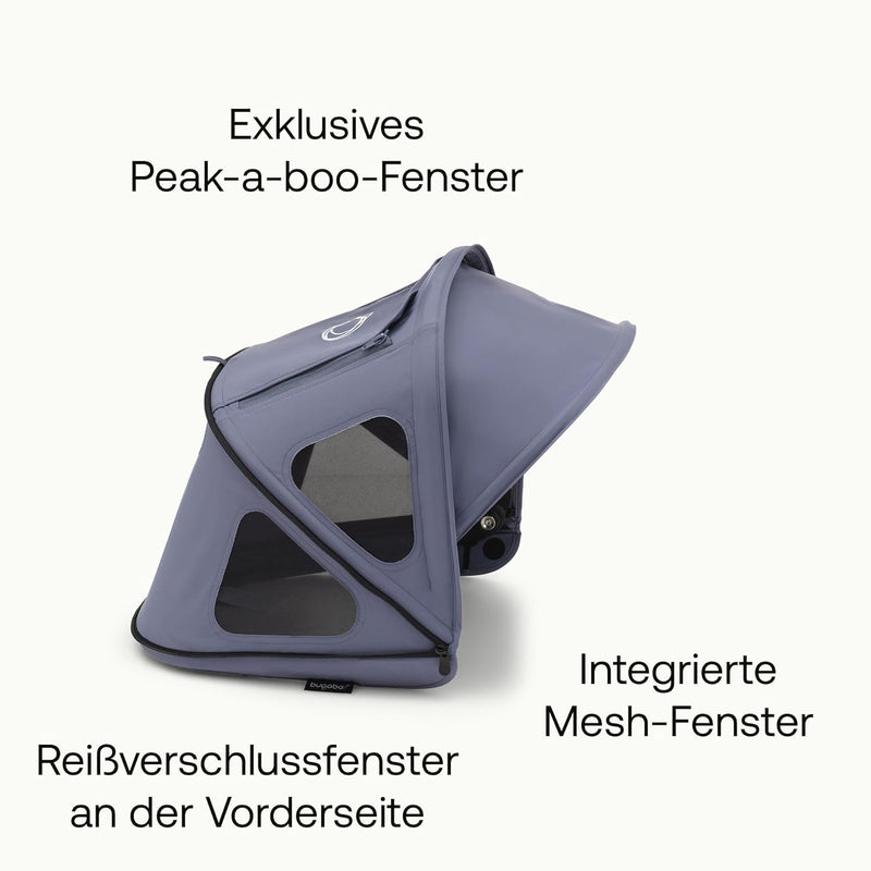 Bugaboo Dragonfly Sonnendach mit Lüftungsfenstern, ausziehbar für zusätzlichen und optimalen Sonnens