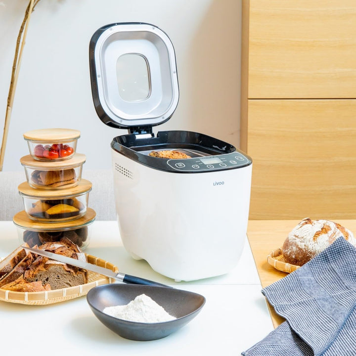Livoo DOP218 Brotbackautomat | 12 Programme, 3 Grad Kochen der Kruste