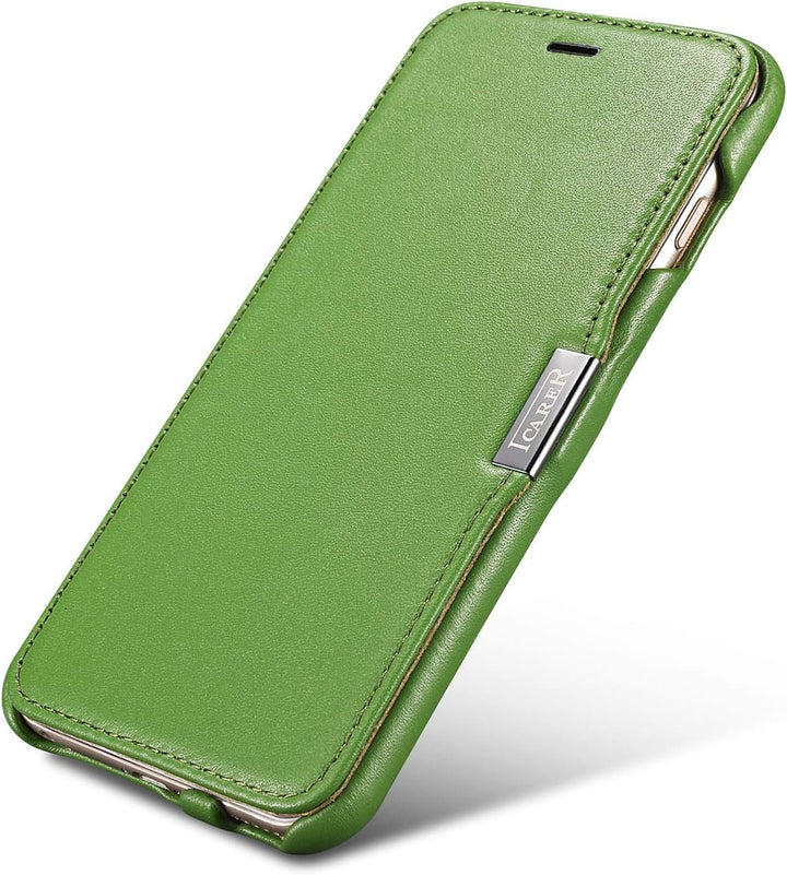 ICARER Hülle passend für Apple iPhone 6S Plus und iPhone 6 Plus (5,5 Zoll), Handyhülle mit echtem Le