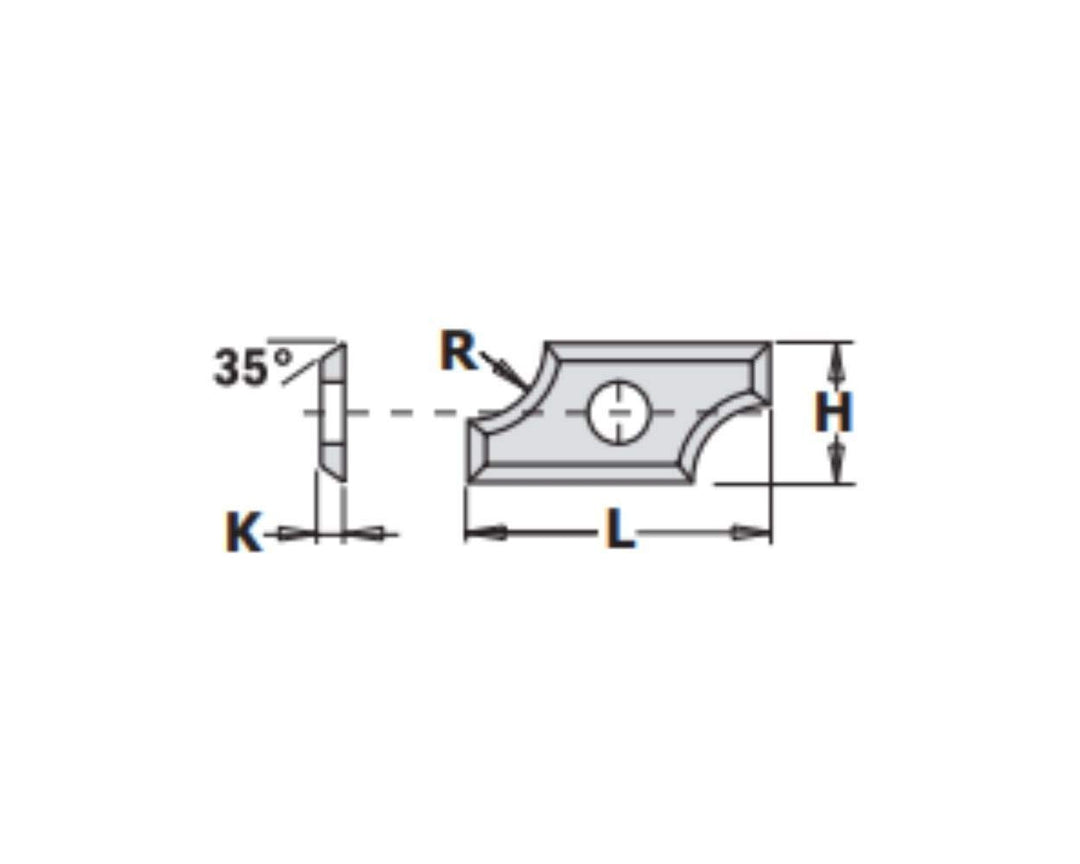 CMT Orange Tools 790.080.00 Ersatzmesser hw-hc R8 24 x 12 x 1.5