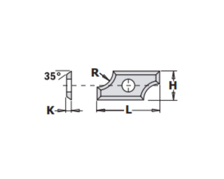 CMT Orange Tools 790.080.00 Ersatzmesser hw-hc R8 24 x 12 x 1.5