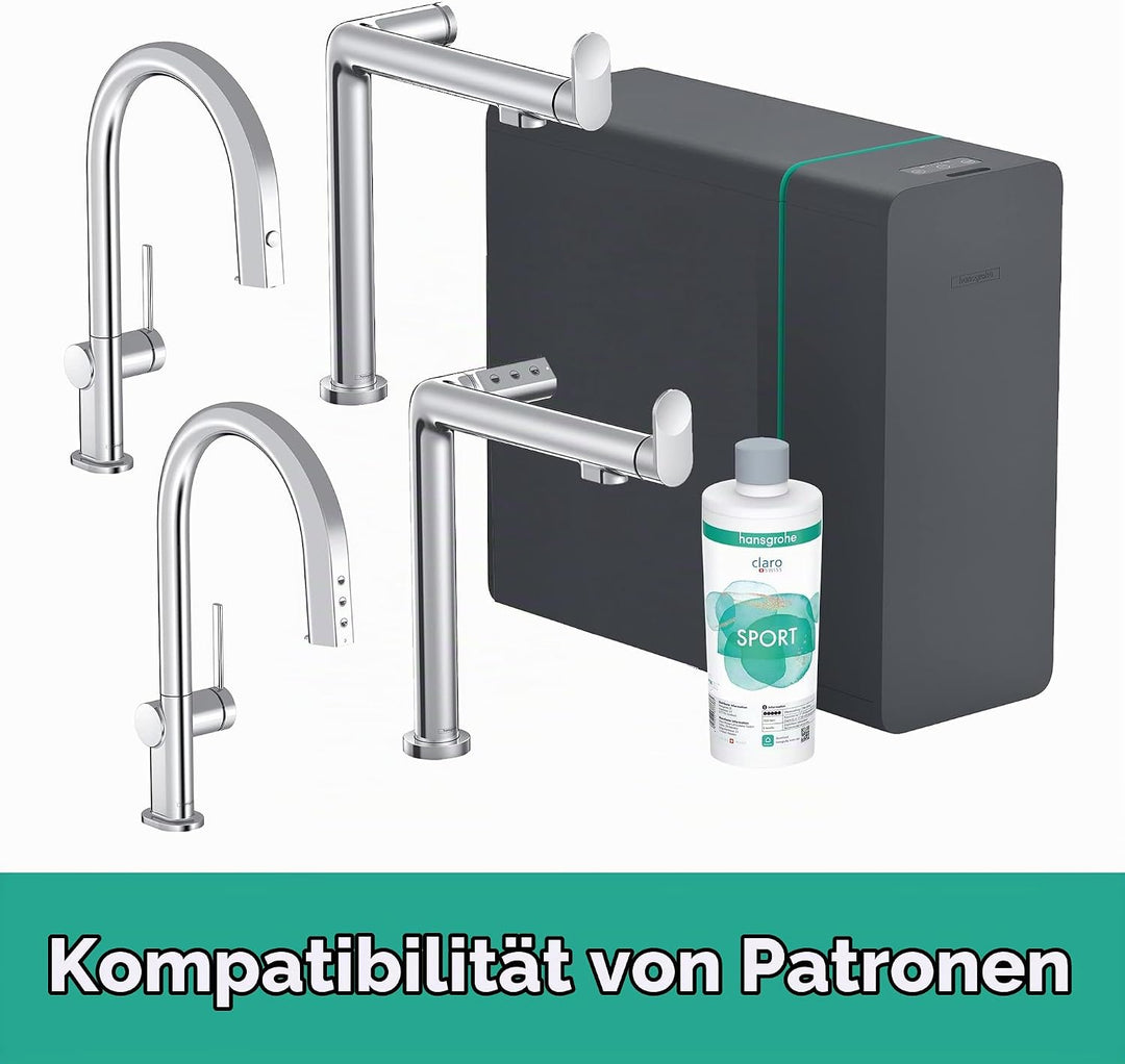 hansgrohe Mineralisierung und Filter Sport, Filterkartusche für Aqittura M91, Wasserfilter, Ersatzfi