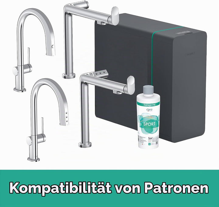 hansgrohe Mineralisierung und Filter Sport, Filterkartusche für Aqittura M91, Wasserfilter, Ersatzfi