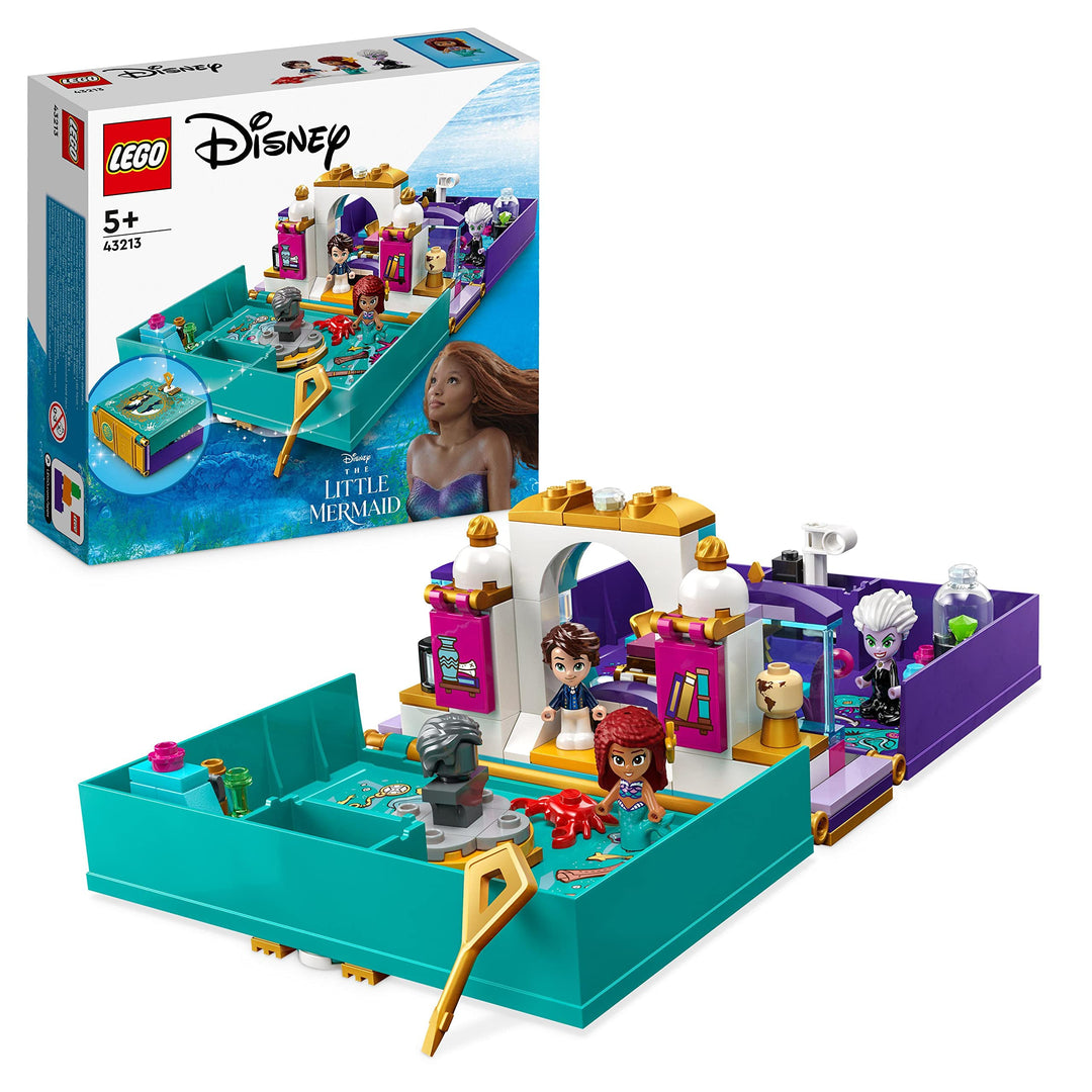 LEGO Disney Prinzessin Die kleine Meerjungfrau Märchenbuch Spielzeug zum Bauen für Kinder, Mädchen u